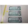 Image 1 : Three 1967 Canada bank notes