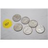 Image 1 : 1963 X 2, 1964, 1965 X 2, 1966 Canada silver dimes