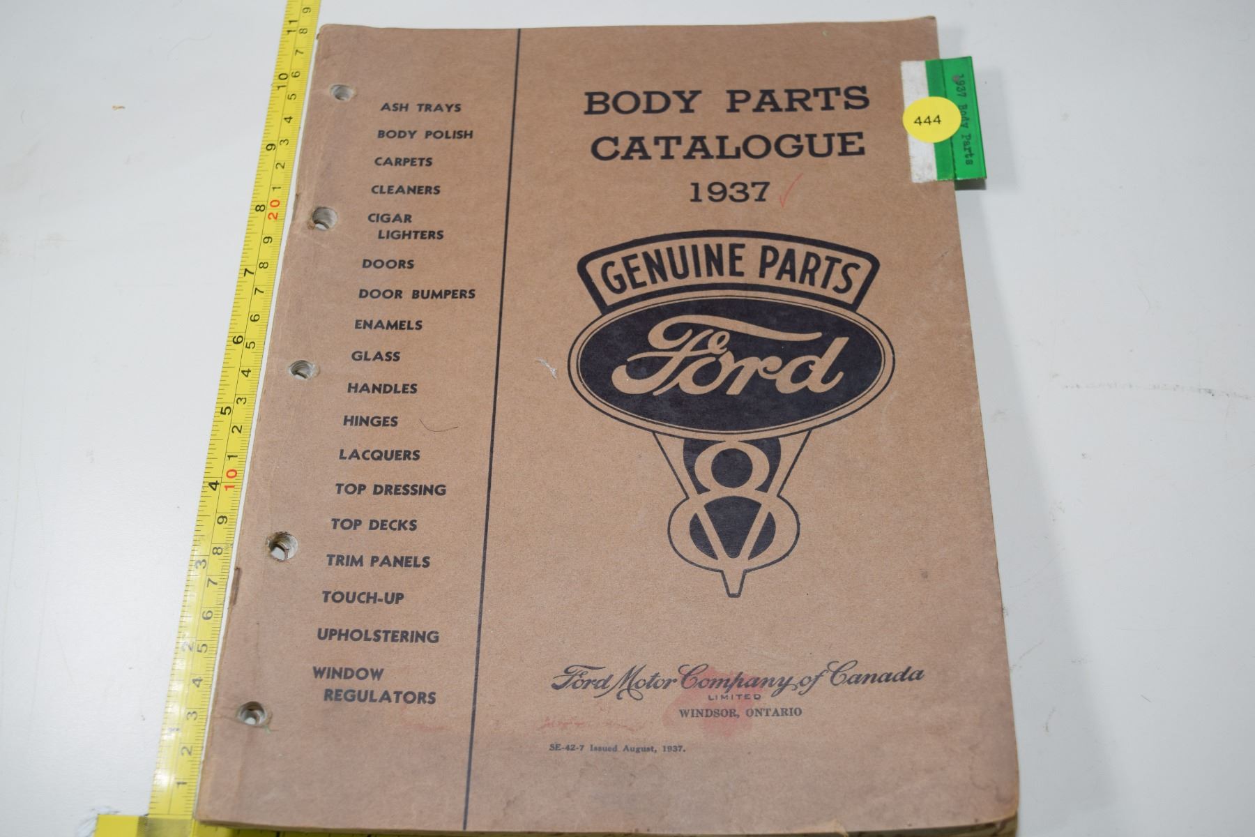 1937 Ford parts catalogue Schmalz Auctions