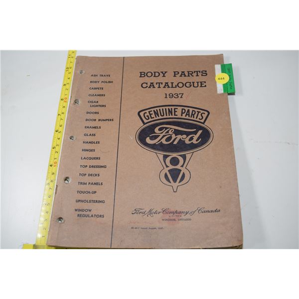 1937 Ford parts catalogue Schmalz Auctions