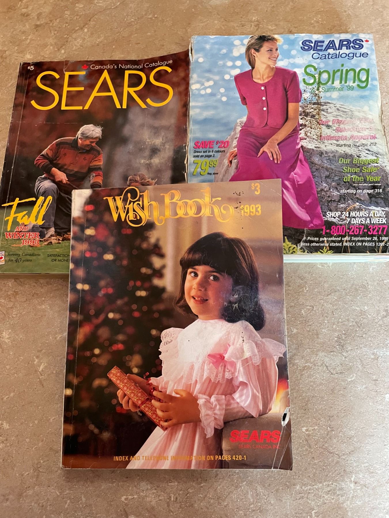 Sears 1993 Fall Winter and 1999 Spring Summer Catalogues, 1993