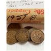 Image 3 : Canada Pennies, 29-1958, 43-1959, One Roll 1960s and 1967 Dove