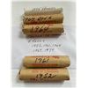 Image 1 : Canada Pennies, 5 Rolls - 1952, 1961, 1964, 1967, 1979