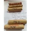 Image 1 : Canada Pennies, 5 Rolls - 1953, 1962, 1965, 1967, 1970s