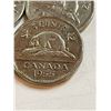 Image 5 : Canada 5 Cents Nickel Elizabeth II, 21 - 1953, 5 - 1955, 19 - 1956