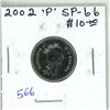 Image 1 : 2002P Nickel 5 Cents. Specimen-66. From a Specimen set.