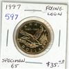 Image 1 : 1997 Flying Loon. This coin was only available in the Specimen Set. SP-65. Scarce.