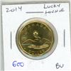 Image 1 : 2014 Lucky Loonie. Olympic symbols & Security Circle. BU.