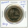 Image 1 : 1973 Regina Trade Dollar. Commemorates the 100th Anniversary of the RCMP. This variety of the 1973 R