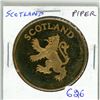 Image 1 : Scotland Lion with paper & 2 dancers brass medal. BU.