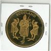Image 2 : Scotland Lion with paper & 2 dancers brass medal. BU.