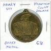 Image 1 : Henry VIII/Hampton Court Palace large brass medal. BU.