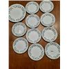 Image 1 : 10 Dessert Plates, 1 Lunch Plate Snow White Regency Johnson Bros
