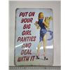 Image 1 : "Big Girl" like new, tin sign - 8"x12"