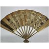 Image 4 : 2 Brass items - Fan and Candy dish & 1 tin flower holder