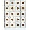 Image 1 : Sheet of 20 Canadian Pennies - 1964 to 1983