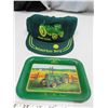 Image 1 : John deere  ( waterloo boy ) hat and a john deere tray - new