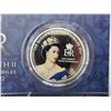 Image 2 : Elizabeth platinum jubilee (1952-2022) silver plated proof-like