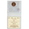 Image 2 : 1950 ICCS graded, Canadian 1 cent penny coin - MS64