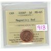 Image 1 : 2006P ICCS graded, Canadian 1 cent penny coin - MS65