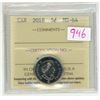 Image 1 : 2018 ICCS graded, Canadian 5 cent coin - MS64