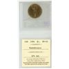 Image 2 : 1994 ICCS graded, "Remembrance" Canadian 1 dollar loonie coin - MS65