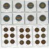 Image 2 : Sheet of 8, Canadian 2 dollar coins (1999-2006) & 18 Canadian pennies - 1973-1988