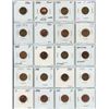 Image 1 : Sheet of 20, Assorted Canadian 1 cent penny coins