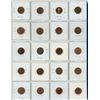 Image 2 : Sheet of 20, Assorted Canadian 1 cent penny coins