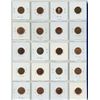 Image 2 : Sheet of 20, Assorted Canadian 1 cent penny coins