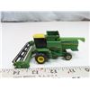 Image 3 : Lot of 3 antique john deere toy farming machinery vehicles and john deere coin bank