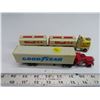 Image 1 : Shell oil truck tanker and good year semi truck toy