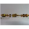 Image 1 : Lot of 3 yellow/ black die cast toy construction vehicles