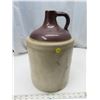 Image 1 : 15" tall antique imperial stoneware crock jug- has 2 cracks