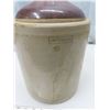 Image 2 : 15" tall antique imperial stoneware crock jug- has 2 cracks