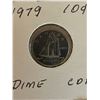 Image 3 : Canada 10 Cents Dime 8 Coins 1974 - 1982 Bank Roll uncirculated