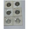 Image 1 : Canada 50 Cent, 6 Coins, 2 Coins for 1973, 1974, 1976, Bank Roll