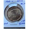 Image 3 : Canada $1 Dollar, 2 Coins, 1896-2021 klondike 25 Tears, 1910-2010 Saskatchewan Roughriders 100 Years