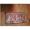 Image 1 : 1958 Farm Equipment license plate F24-524