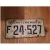 Image 1 : 1961 Farm Equipment license plate F24-527