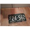 Image 1 : 1956 Farm Equipment License Plate F24-562