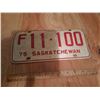 Image 1 : 1975 Farm Equipment License Plate F11-100