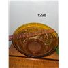 Image 3 : Vintage amber glass bowl, collection of coloured, ?crystal, glass coasters (some chips), and swung g