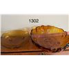 Image 1 : 2 vintage, amber glass bowls