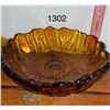Image 3 : 2 vintage, amber glass bowls