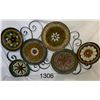 Image 1 : Metal, floral wall art