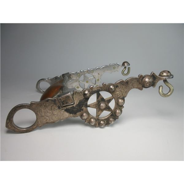 Marked NV Silver Overlaid Bit- Santa Barbara Elko Star Cheek- San Joaquin Mouth- Rein Chain Swivels-