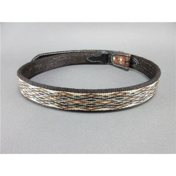 Deer Lodge Hitched Horsehair Belt- 4 Colors- 40" X 1.5"