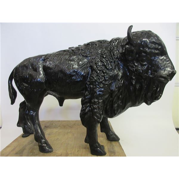 Cast Aluminum Buffalo- 44 W X 29 H X 10 D