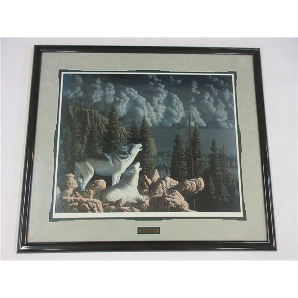 Signed And Numbered Ken Conragan Print "Canadian Sunset"- 390/550- 40" X 34"